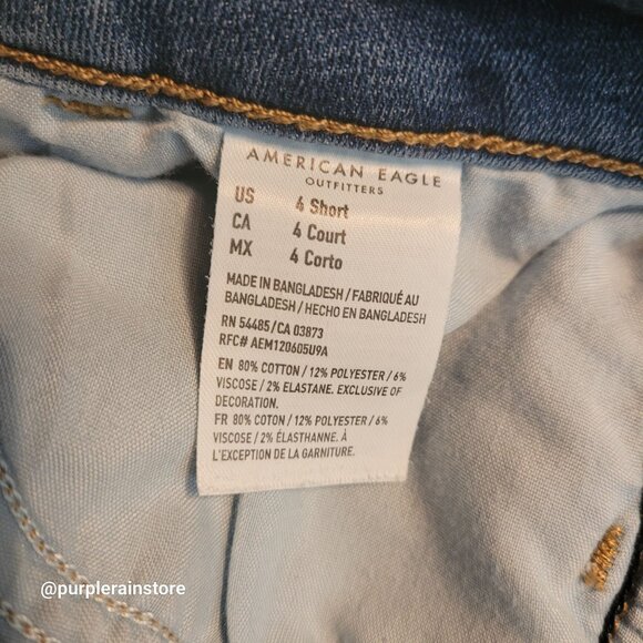 American Eagle Jeans 4 S Jegging Mid Rise Next Level Stretch Medium Light Wash - Picture 6 of 14